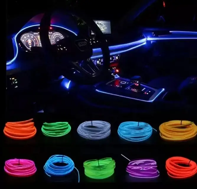Car Led Neon Strip Light – Usb Ambient Interior Lighting 1