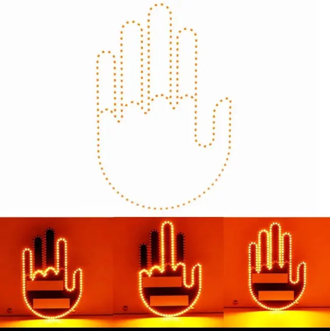 Led Fun Gesture Signal Display With Remote Control 1