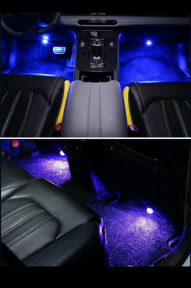 2 Car Led Interior Lights With Remote – Multicolor Ambient Lighting 2