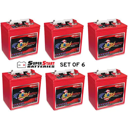 Set Of 6 Us125 Xc2 6V 242Ah Deep Cycle Batteries 1