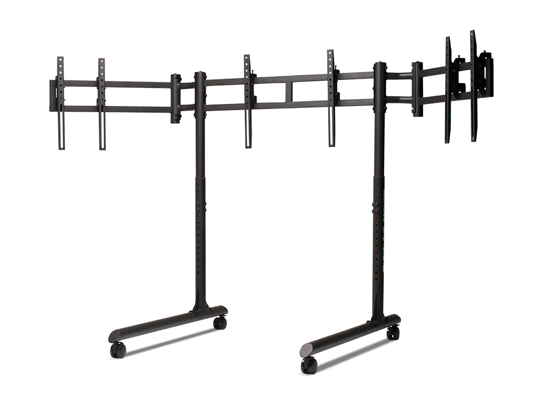 Soporte De Triple Monitor Externo Round Tube Nlr 1