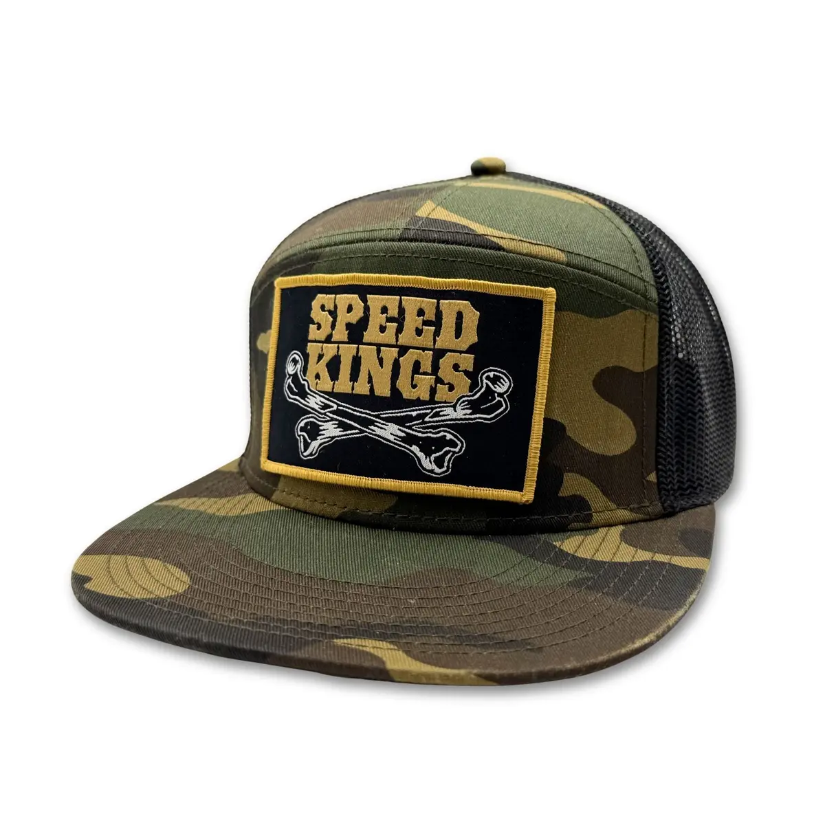 Speed-Kings Cross Bones Camo Trucker Hat 1