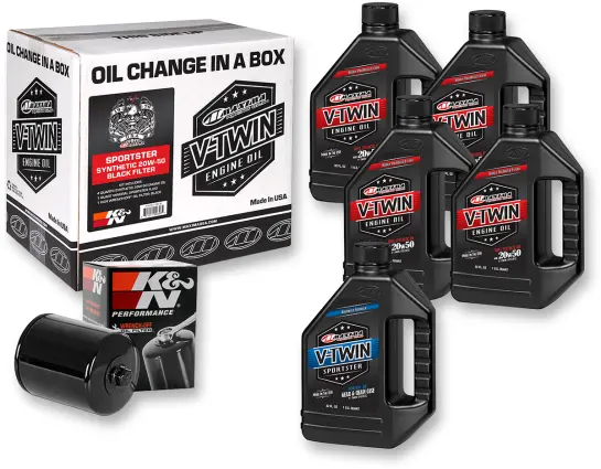 Maxima Racing Oil Change Kit - Sportster - Synthetic 1