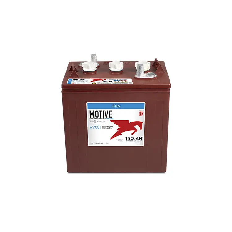 Trojan T-105 Deep Cycle Battery - 6V 225Ah 1