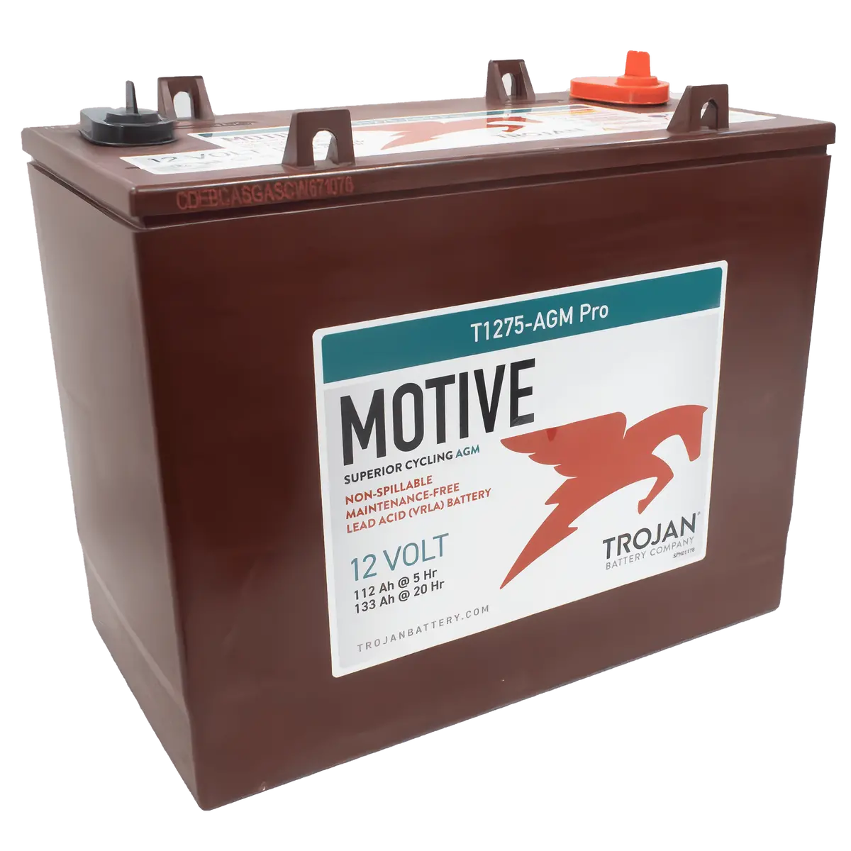 Trojan Agm Pro T1275-Agm-Pro T-1275 Agm Deep Cycle Battery 12V 135Ah 1