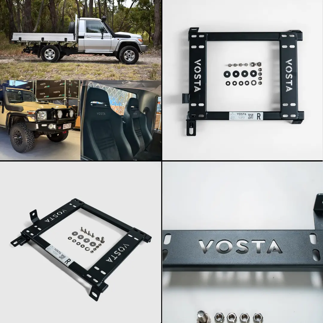 Vosta Seat Base Adapter - Toyota Landcruiser 70 Series 75,78,79 Single Cab (Driver Or Passenger) 1