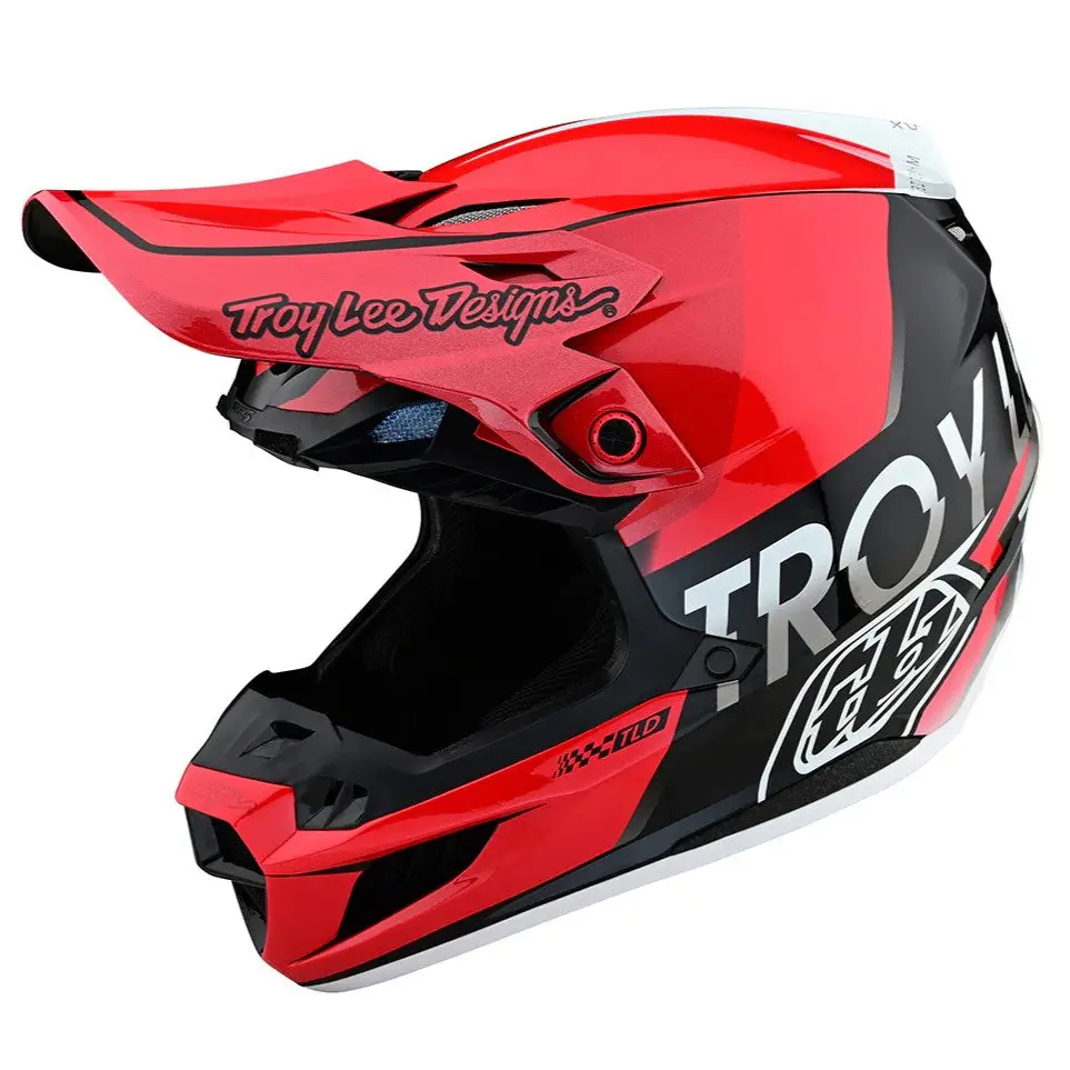 Troy Lee Designs Se5 Composite Qualifier Red / Black Off-Road Helmet 1
