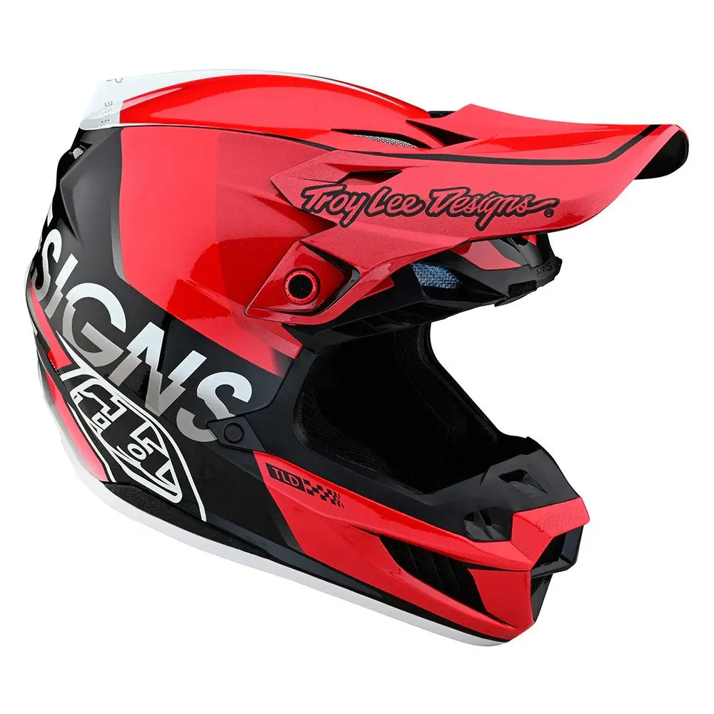 Troy Lee Designs Se5 Composite Qualifier Red / Black Off-Road Helmet 2