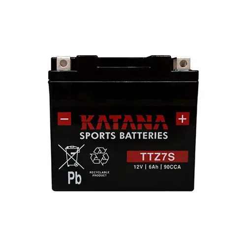 12V Katana Ttz7s Premium Maintenance Free Motorcycle Battery 6Ah 1