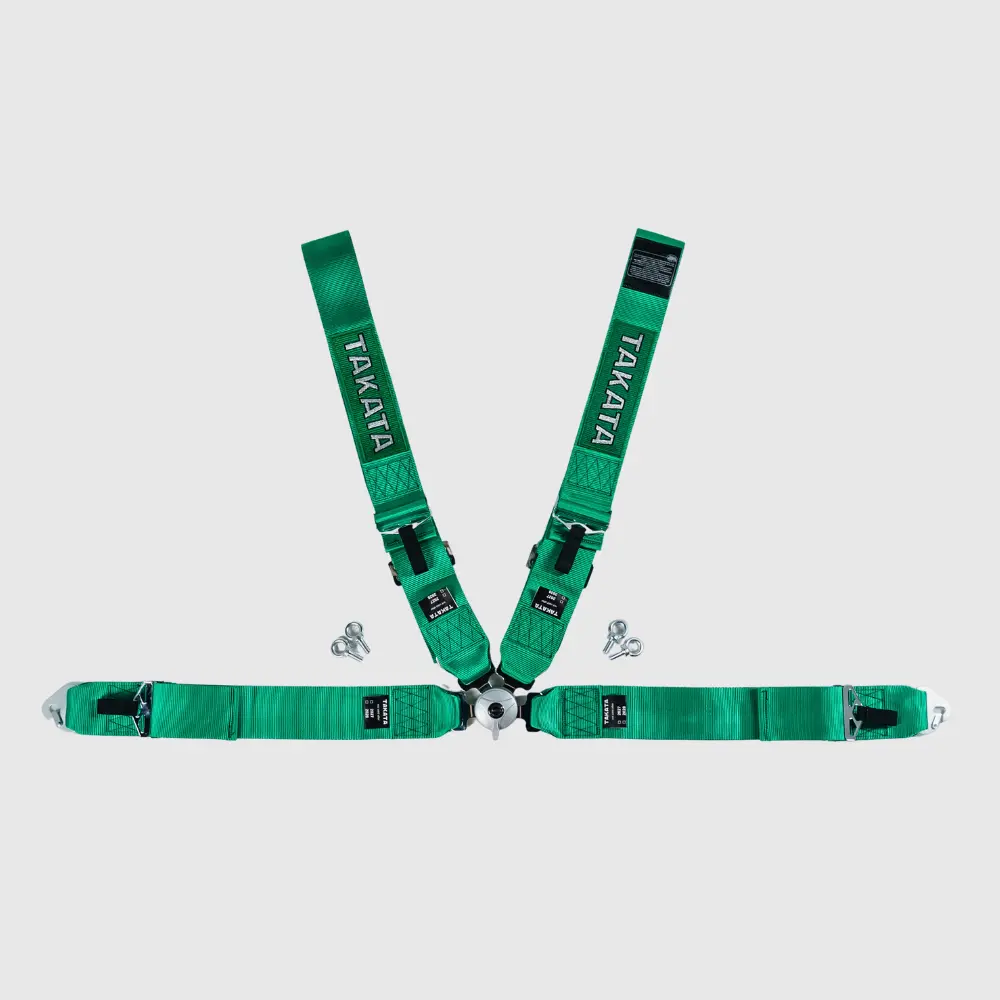 Takata 4 Point Harness - Green Style 1