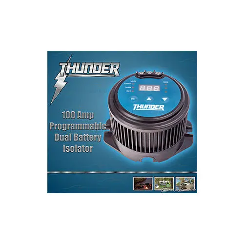 Thunder Tdr15100 Vsr | 100A Programmable Dual Battery Isolator | Voltage Sensitive Relay 1