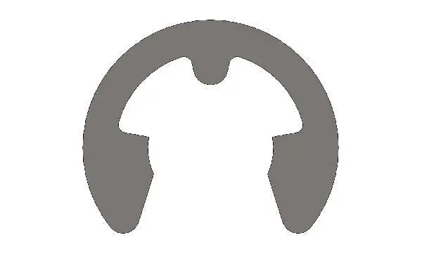 Flat Safety Clip For Rear Brake Disc 195X18mm Floating 1