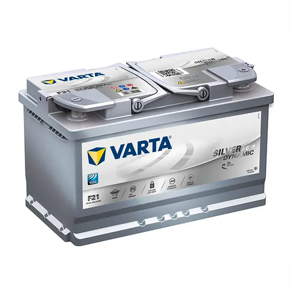 Varta F21 A6 Ln4 Silver Dynamic Agm Battery - 800Cca 80Ah 1