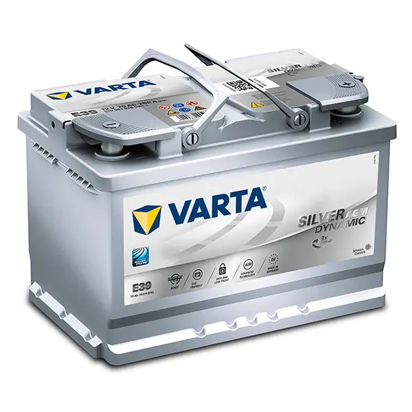 Varta E39 A7 Ln3 Silver Dynamic Agm Battery - 760Cca 70Ah 1