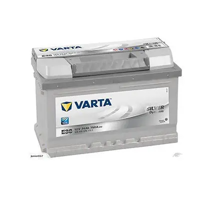 Varta E38 Silver Dynamic Battery - 750Cca 74Ah 1