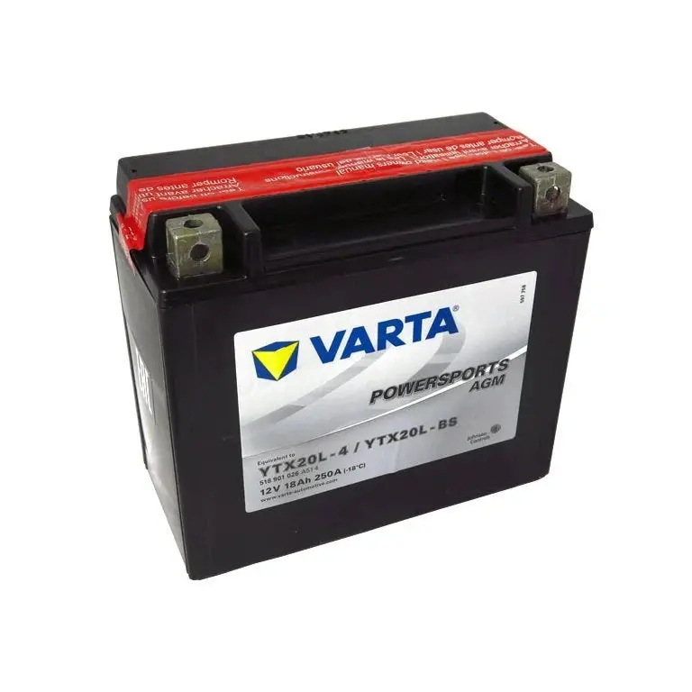 Varta Ytx20l-Bs Agm Motorbike Battery - 12V 18Ah 250Cca 1