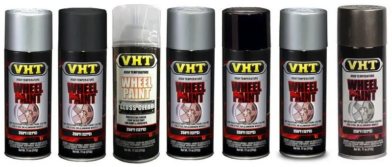 Vht Wheel Paint ( All Colours ) Sp181 Aluminium Sp184 Clear Coat Sp186 Chevy Rally Silver 1