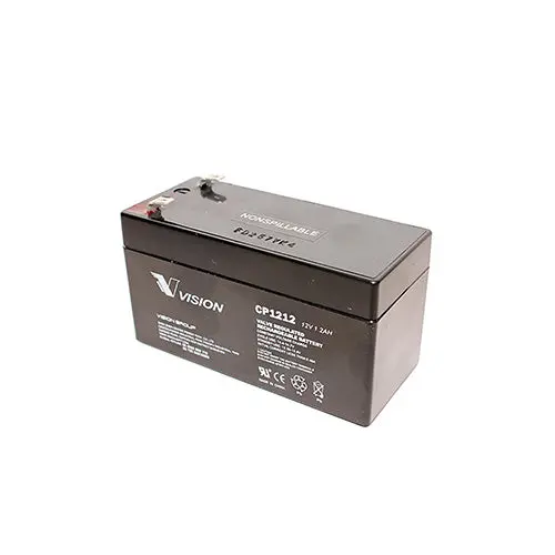 Vision Cp1212 12V 1.2Ah Sealed Rechargeable Sla Battery 1