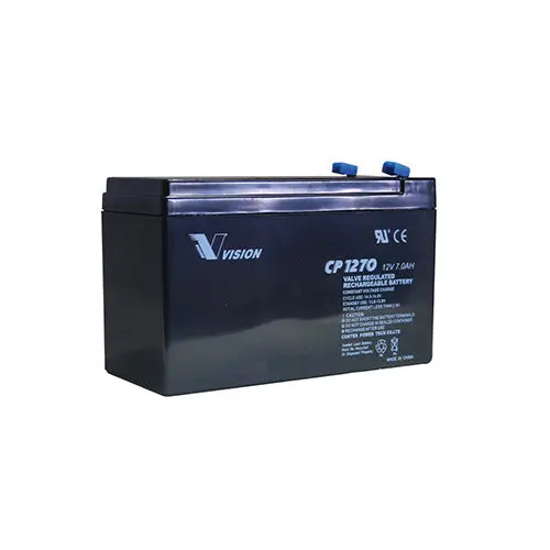 Vision Cp1270 12V 7Ah Security Alarm Battery - Kontiki Battery 1