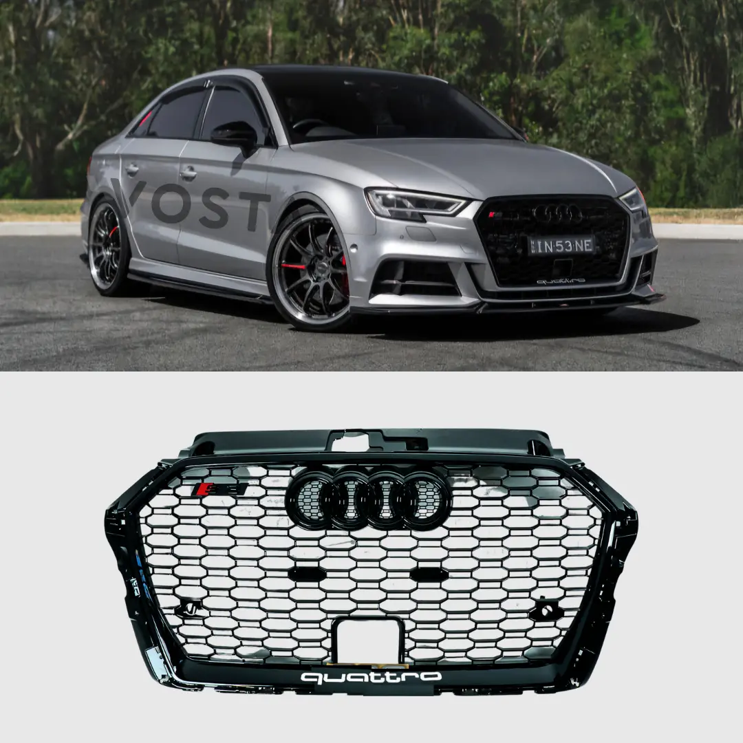 Vosta A3/S3 Rs3 8V-Style Honeycomb Grille (Facelift) - Late 2016-2021 1