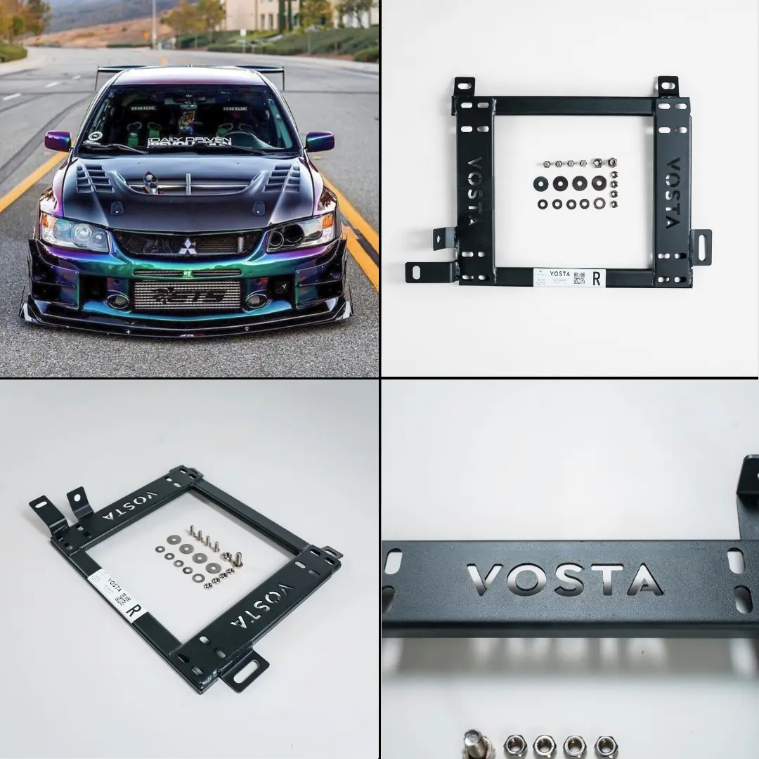 Vosta Seat Base Adapter - Mitsubishi Evo 7/8/9 (Driver Or Passenger) 1