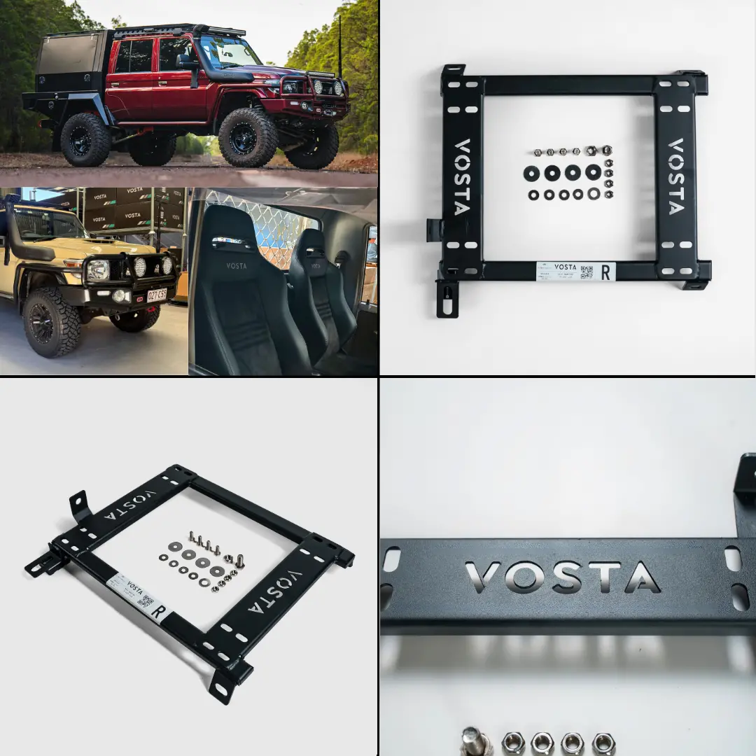 Vosta Seat Base Adapter - Toyota Landcruiser 70 Series 75,76,78,79 Dual Cab (Driver Or Passenger) 1