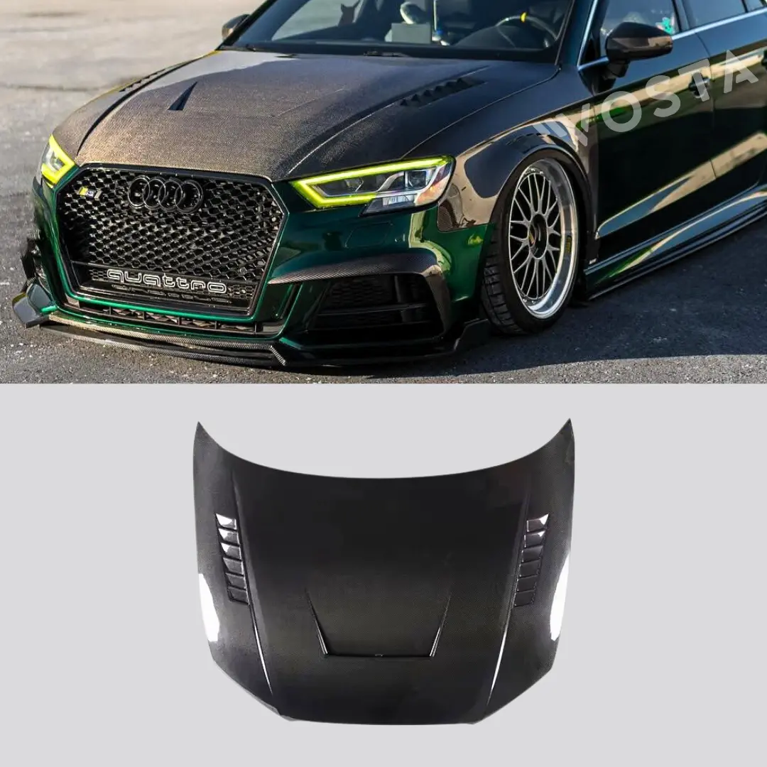 A3/S3/Rs3 8V (2014-2020) V1 Vented Carbon Bonnet 1