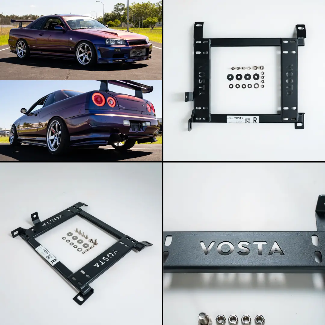 Vosta Seat Base Adapter -  Nissan Skyline R34 (Driver Or Passenger) 1
