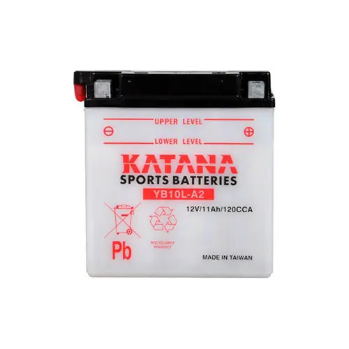 12V Katana Yb10l-A2 Conventional Motorcycle Battery 11Ah 160Cca 1