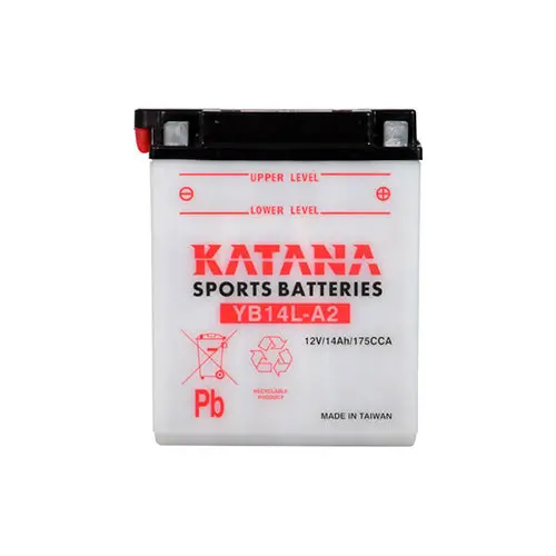 12V Katana Yb14l-A2 Conventional Motorcycle Battery 14Ah 175Cca 1