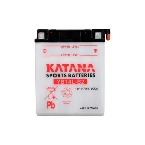 12V Katana Yb14l-B2 Conventional Motorcycle Battery 14Ah 175Cca 1