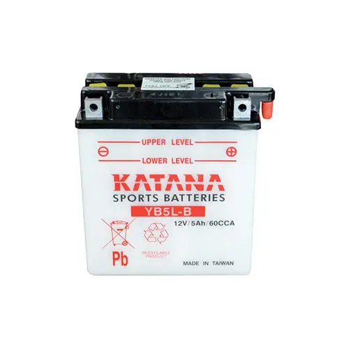 12V Katana Yb5l-B Conventional Motorcycle Battery 5Ah 60Cca 1