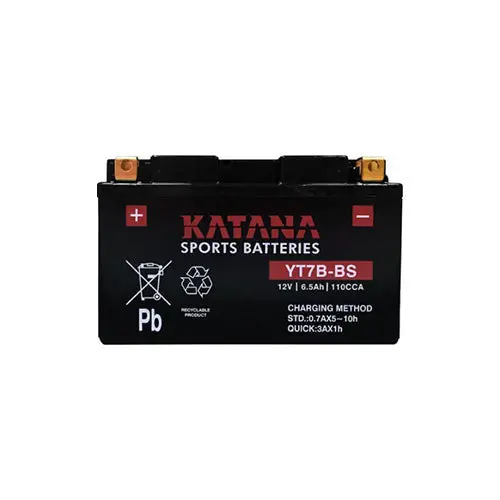 Katana Yt7b-Bs Premium Maintenance-Free Vrla Motorcycle Battery 12V 6Ah - 6-Month Warranty 1