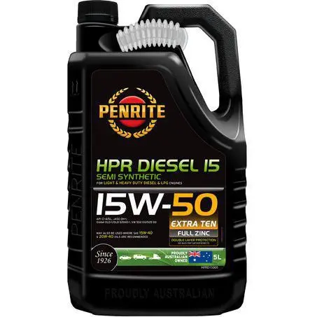 Penrite Hpr Diesel 15 Semi Synthetic 15W-50 5L Engine Oil - Hprd15005 1