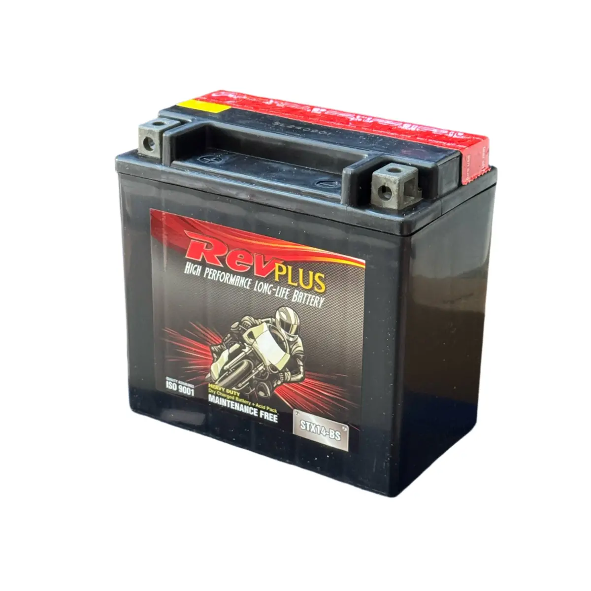 Revplus Stx14-Bs Motorbike Agm Battery - 12V 12Ah 200Cca 1