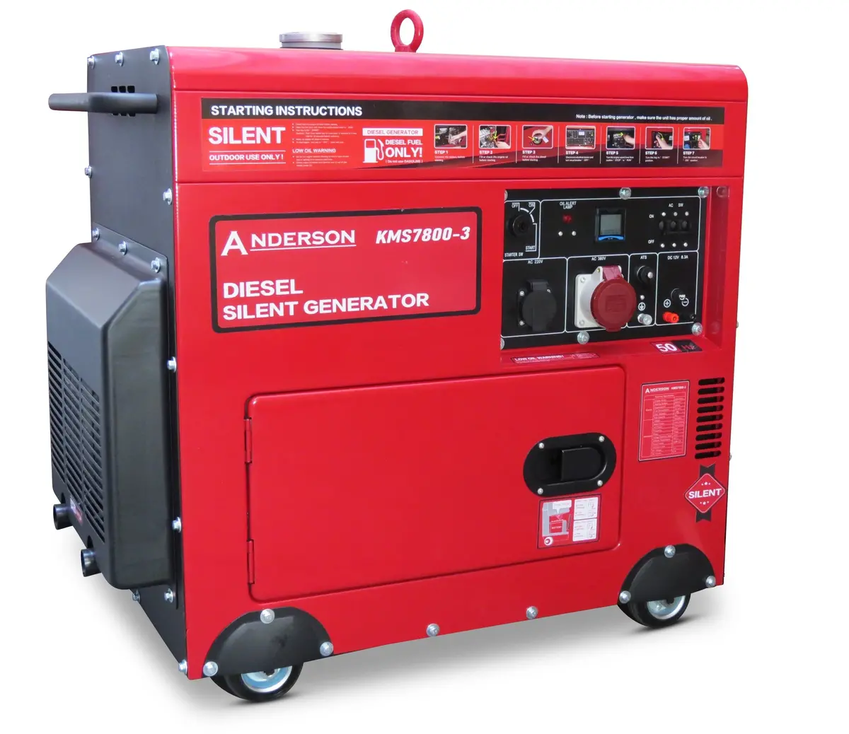 Anderson 7.5Kw Silenced Diesel Generator 400V 3 Phase 1
