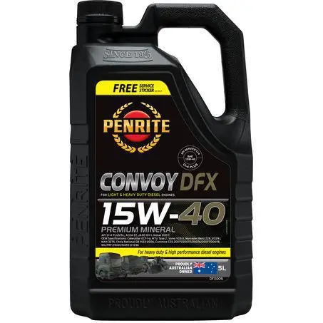 Penrite Convoy Diesel Fx 15W-40 5L Engine Oil - Dfx005 1