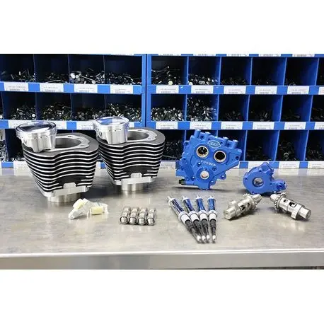 S&S Cycle - 110" Power Package For Hd® Twin Cam 96™, 103™ Models With 585 Easy Start® Chain Drive Cams - Wrinkle Black 1
