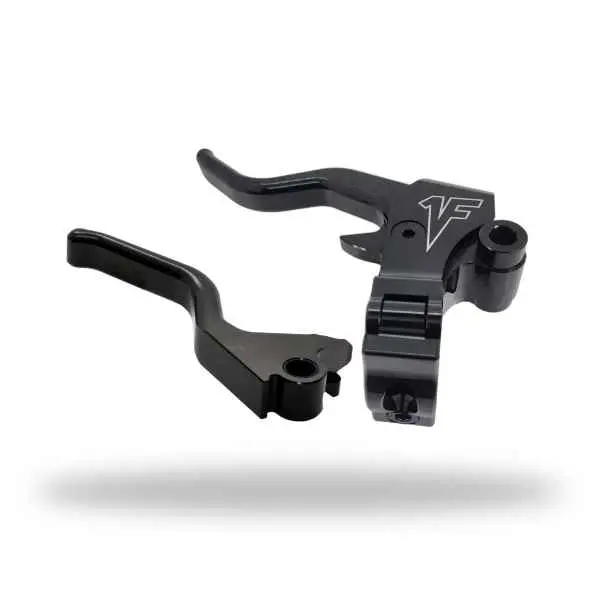 1Fngr Easier Pull Clutch + Brake Lever Combo | Black - Fxr 1