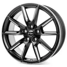 8X18 Borbet Lx18 Black + Silver 2