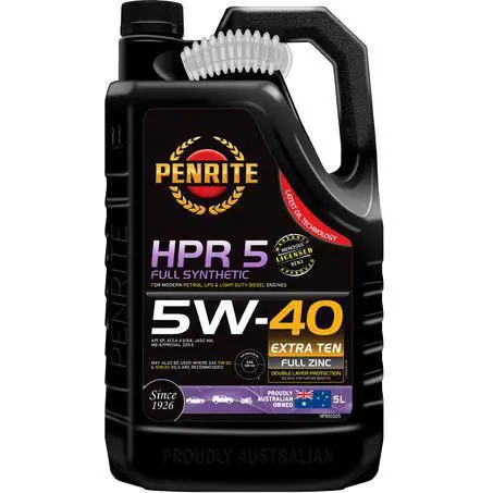 Penrite Hpr 5 Fully Synthetic 5W-40 5L Engine Oil - Hpr05005 1