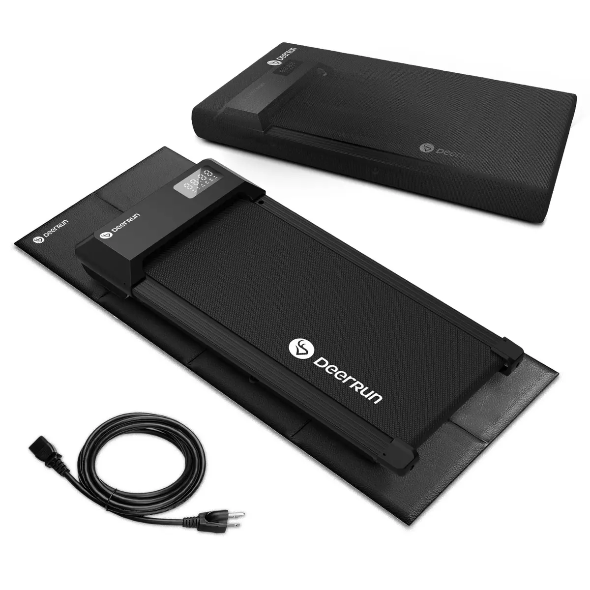 Deerrun® Essential Treadmill Accessories - Power Cord & Dust Cover & Mat 1