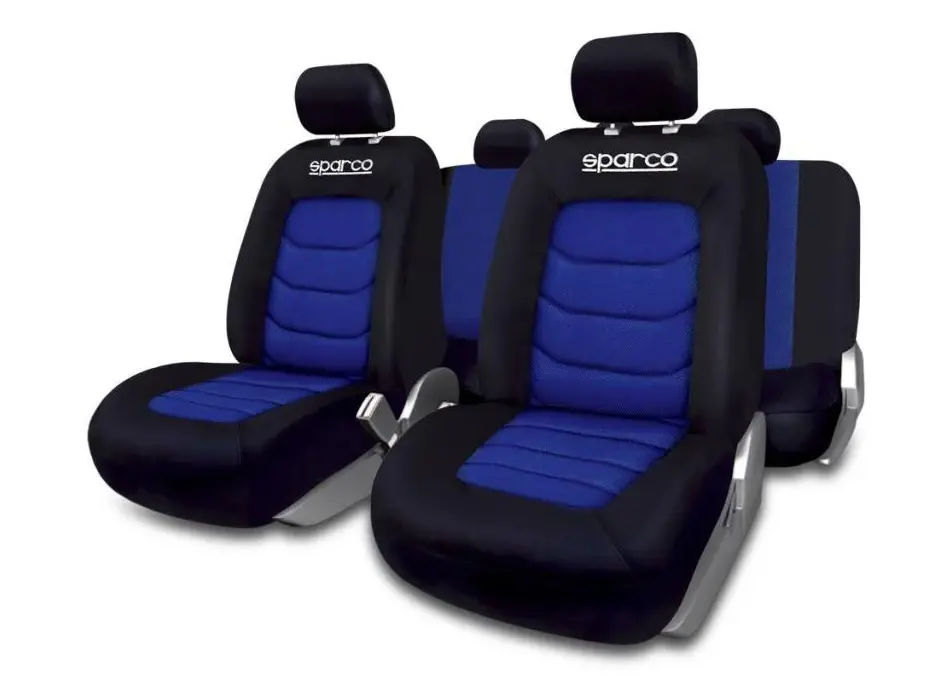 Capas Para Bancos Sparco S-Line, Preto/Azul 1