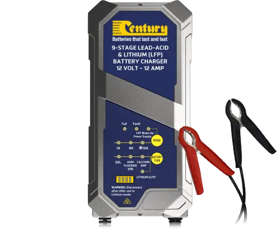 Century Cc1212-Xli 12V 12A Smart Lithium & Lead-Acid Battery Charger – 9 Stage – 5 Year Warranty 1