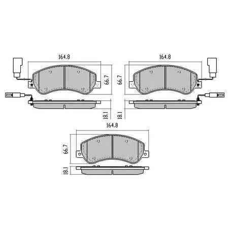 Rdc2059 - Rda Phantom Ceramic Brake Pad Set For Vw Amarok 1