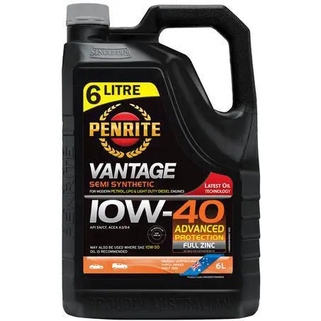 Penrite Vantage Semi Synthetic 10W-40 6L Engine Oil - Vansemi10w40006 1