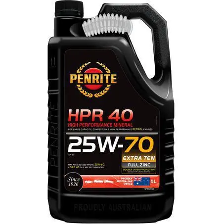 Penrite Hpr 40 25W-70 5L Engine Oil - Hpr40005 1