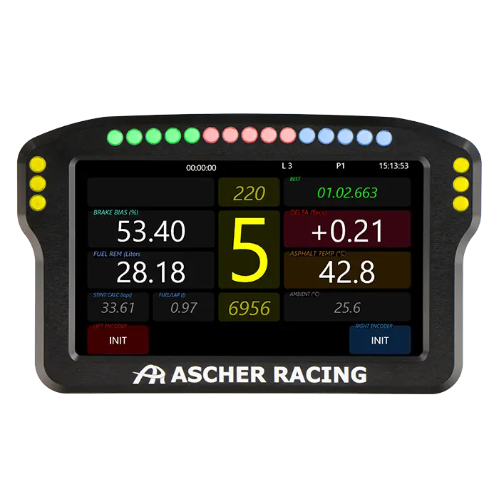 Dashboard 4" / 5" Ascher Racing 1