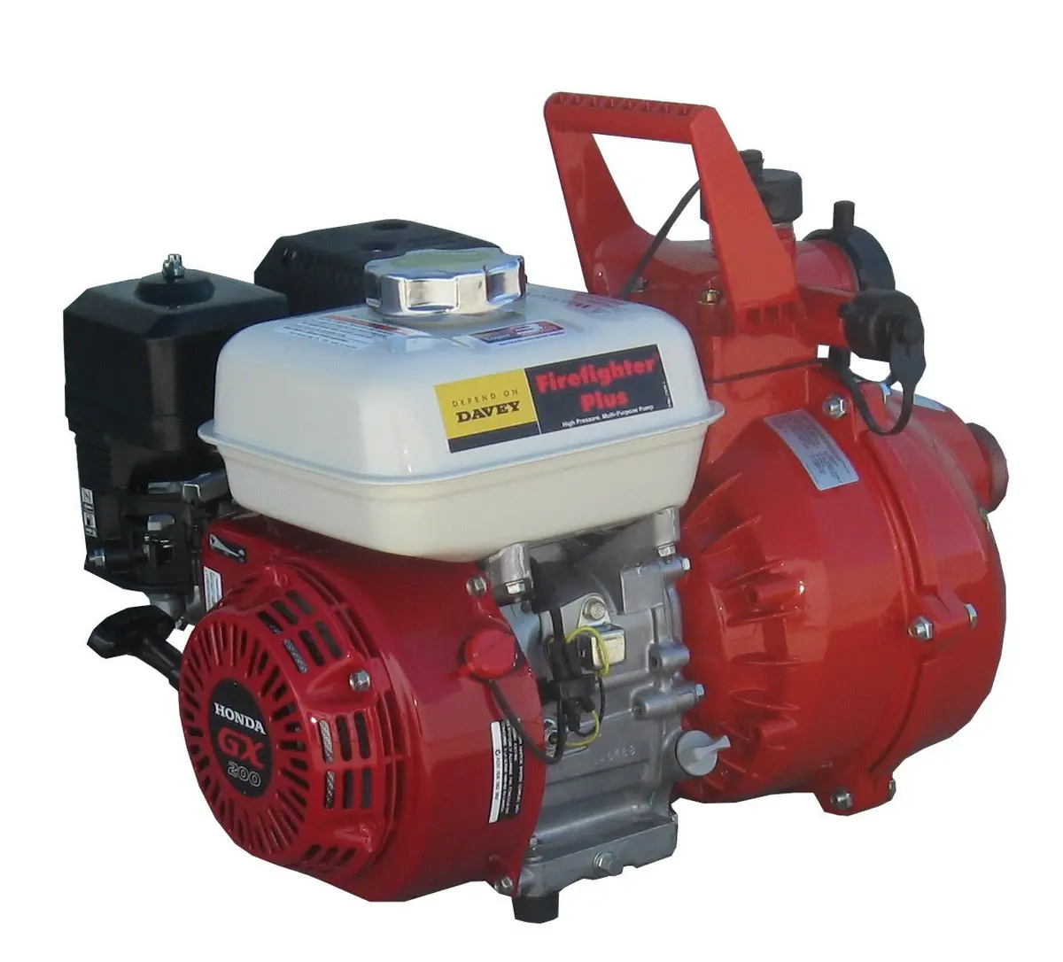 Davey 1½" Firefighter Twin Impeller Honda Gx160 Powered Pump 5255H 1