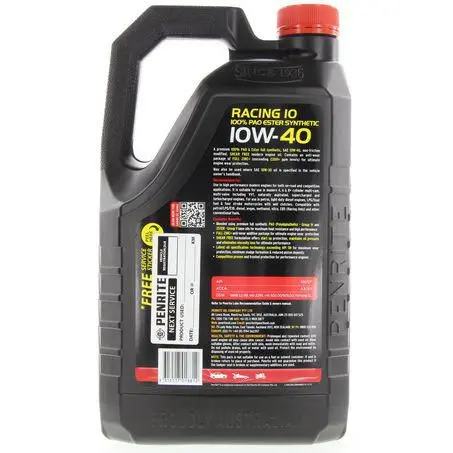 Penrite 10 Tenths Racing 10W-40 5L Engine Oil - Racing10w40005 2